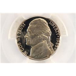 1985-S JEFFERSON NICKEL PCGS PR69 DCAM