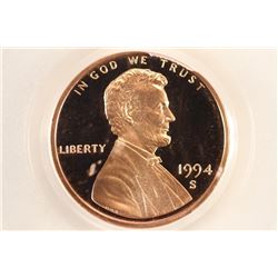 1994-S LINCOLN CENT PCGS PR69RD DCAM