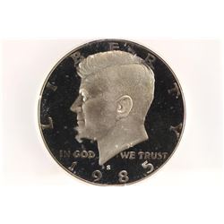 1985-S KENNEDY HALF DOLLAR ICG PR70 DCAM