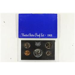 1968 US PROOF SET WITH BOX, 40% SILVER JFK HALF