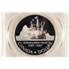 Image 1 : 1987 CANADA JOHN DAVIS SILVER DOLLAR PCGS PR70