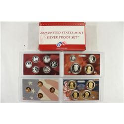 2009 US SILVER PROOF SET (WITH BOX) 18 PIECES