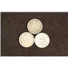 Image 1 : 1880,1888 & 1896 CANADA SILVER 5 CENTS