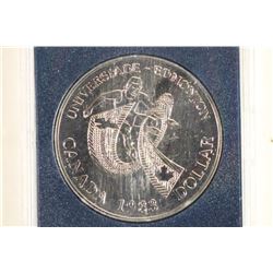 1983 CANADA EDMONTON SILVER DOLLAR (PF LIKE)