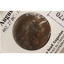 27 B.C. -14 A.D. AUGUSTUS ANCIENT COIN