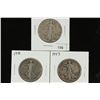 Image 1 : 1940, 1941 & 1943 WALKING LIBERTY HALF DOLLARS