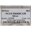 Image 3 : 1974-S IKE SILVER DOLLAR PCGS PR68 DCAM