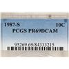 Image 3 : 1987-S ROOSEVELT DIME PCGS PR69 DCAM