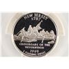 Image 1 : 1999-S SILVER NEW JERSEY QUARTER PCGS PR69 DCAM