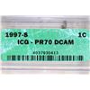 Image 3 : 1997-S LINCOLN CENT ICG PR70 DCAM