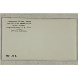 1971 US MINT SET (UNC) P/D/S (WITH ENVELOPE)
