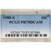 Image 3 : 1980-S ROOSEVELT DIME PCGS PR70 DCAM