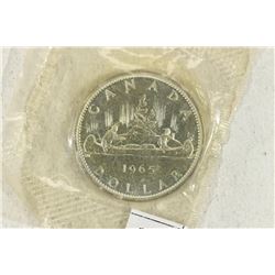 1965 CANADA SILVER DOLLAR UNC