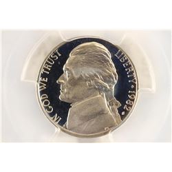 1982-S JEFFERSON NICKEL PCGS PR69 DCAM