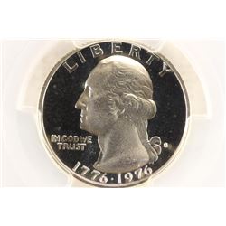 1976-S WASHINGTON SILVER QUARTER PCGS PR69 DCAM