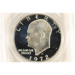 1972-S IKE SILVER DOLLAR PCGS PR68 DCAM