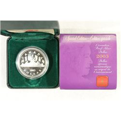 2003 CANADA CORONATION PROOF SILVER DOLLAR