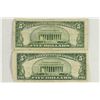 Image 2 : 1934-C & 1953 $5 SILVER CERTIFICATES BLUE SEALS