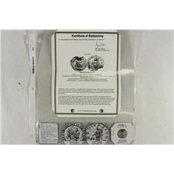 SILVERED 244-249 A.D. PHILLIP I ANCIENT COIN FINE