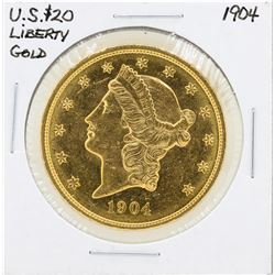 1904 $20 Liberty Double Eagle Gold Coin