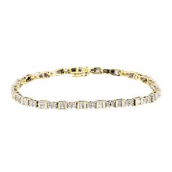 1.30 ctw Diamond Bracelet - 10KT Yellow Gold