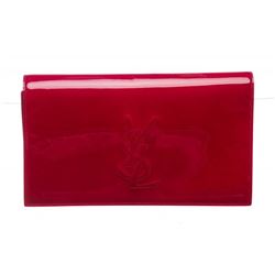 Yves Saint Laurent Pink Patent Leather Belle De Jour Clutch Bag