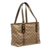 Image 3 : Gucci Beige Canvas Jacquard Metallic Gold Tote Bag