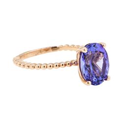 2.93 ctw Tanzanite Ring - 14KT Rose Gold