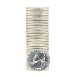 Tube of 40 1954D Washington Quarter Dollars