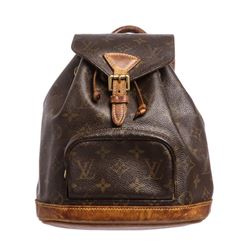 Louis Vuitton Monogram Canvas Leather Mini Montsouris Backpack Bag