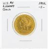 Image 1 : 1902-S $5 Liberty Head Half Eagle Gold Coin