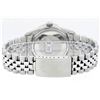 Image 7 : Rolex Mens Satinless Steel Black Index Pyramid Diamond Datejust Wristwatch