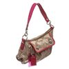 Image 3 : Coach Brown Pink Canvas Monogram Crossbody Groovy Bag