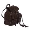 Image 2 : Prada Brown Suede Leather Drawstring Backpack