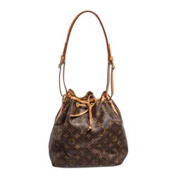Louis Vuitton Monogram Canvas Leather Noe PM Drawstring Shoulder Bag