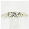 Image 6 : 0.66 ctw Diamond Three Stone Ring - 14KT White Gold