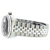Image 3 : Mens Rolex Stainless Steel Black Diamond And White Gold Beadset Datejust Wristwa