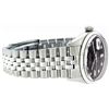Image 8 : Mens Rolex Stainless Steel Black Diamond And White Gold Beadset Datejust Wristwa