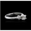Image 1 : 18KT White Gold 0.84 ctw Diamond Ring
