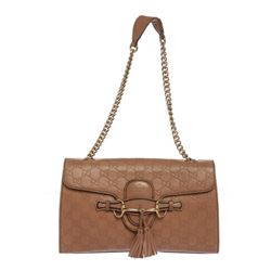 Gucci Mauve Guccissima Emily Chain Shoulder Bag