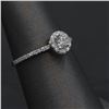 Image 2 : 0.43 ctw Diamond Engagement Ring - 14KT White Gold