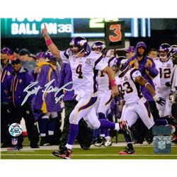 Brett Favre Signed Vikings 8x10 Photo (Radtke COA  Favre COA)