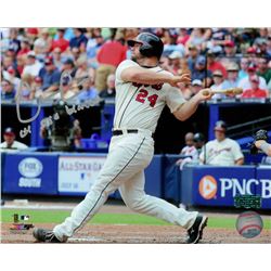 Evan Gattis Signed Braves 8x10 Photo Inscribed "el oso blanco" (Radtke COA)