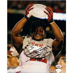 Eddie Lacy Signed Alabama 8x10 Photo (Radtke COA  Lacy Hologram)