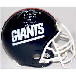 Lawrence Taylor Signed Giants Full-Size Authentic Pro-Line Helmet With (4) Career Stat Inscriptions 