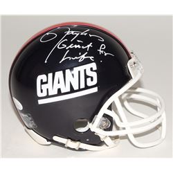 Lawrence Taylor Signed Giants Mini-Helmet Inscribed "Giant For Life" (JSA COA)