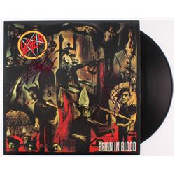 Kerry King  Tom Araya Dual Signed Slayer "Reign In Blood" Vinyl Record Album (JSA COA)