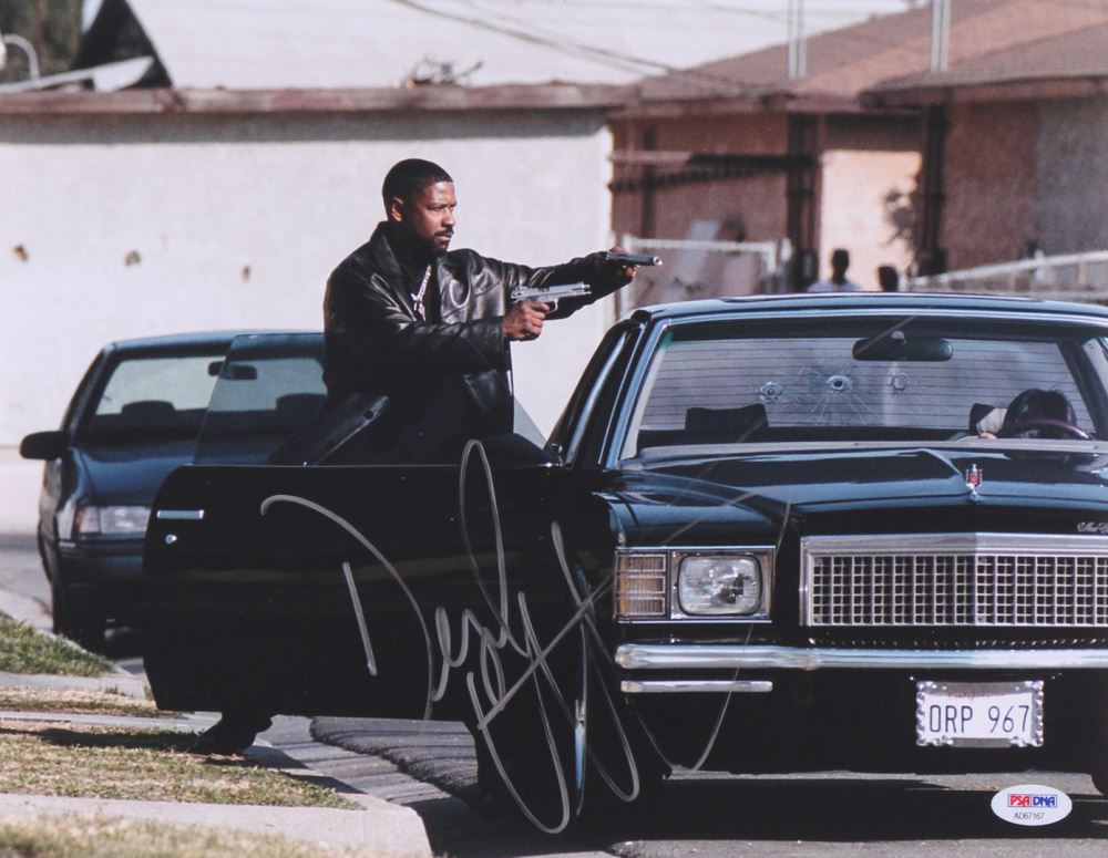 Denzel Washington Signed "Training Day" 11x14 Photo (PSA COA)