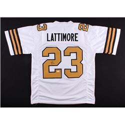 Marshon Lattimore Signed Saints Color Rush Jersey (JSA COA)