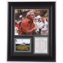 Arnold Palmer Signed 13x16 Custom Framed Photo Display (JSA COA)